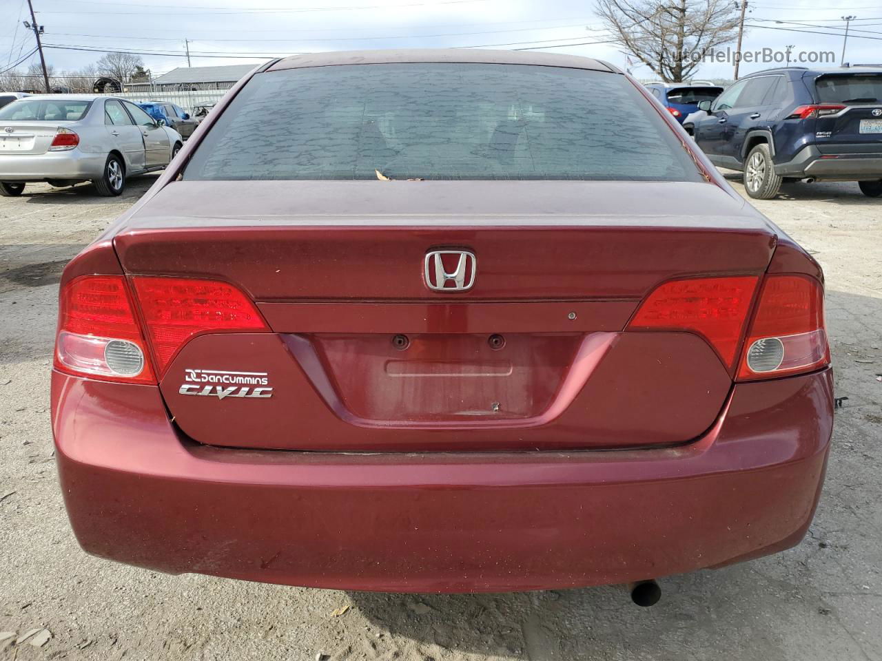 2008 Honda Civic Lx Red vin: 1HGFA16558L081475