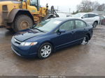 2008 Honda Civic Lx Blue vin: 1HGFA16558L113535