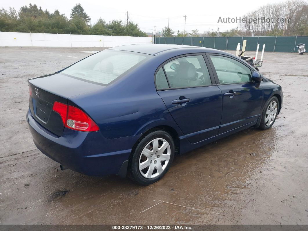 2008 Honda Civic Lx Blue vin: 1HGFA16558L113535