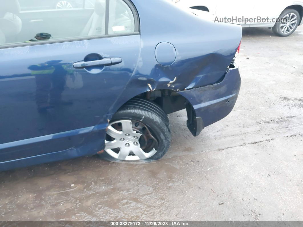 2008 Honda Civic Lx Blue vin: 1HGFA16558L113535