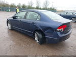 2008 Honda Civic Lx Blue vin: 1HGFA16558L113535