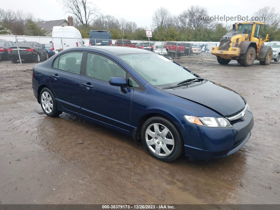 2008 Honda Civic Lx Blue vin: 1HGFA16558L113535