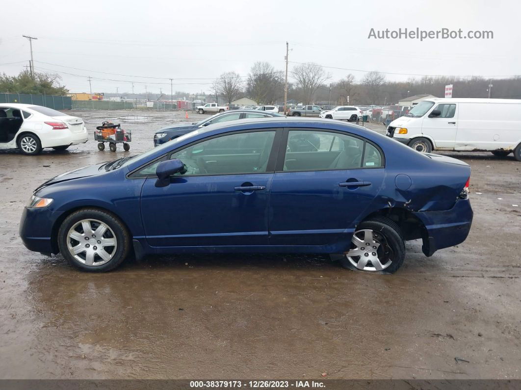 2008 Honda Civic Lx Blue vin: 1HGFA16558L113535