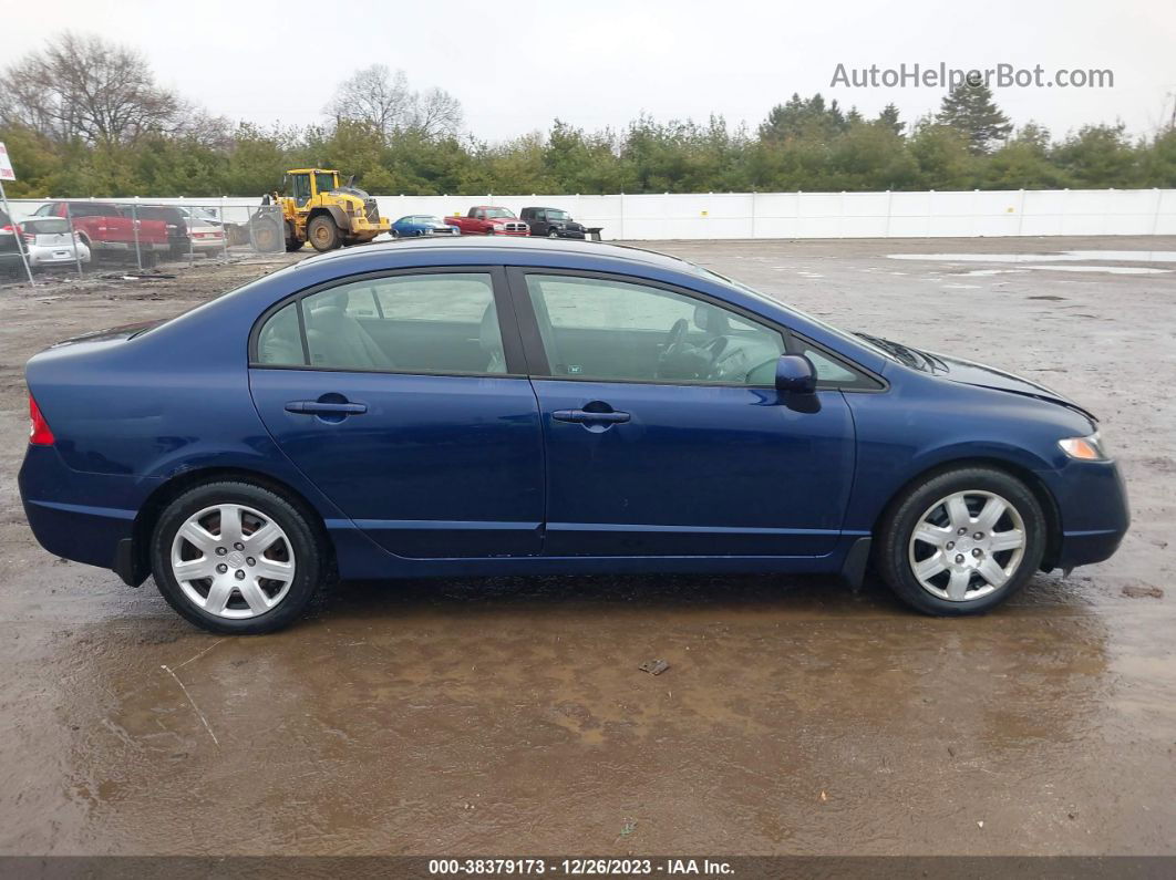 2008 Honda Civic Lx Blue vin: 1HGFA16558L113535