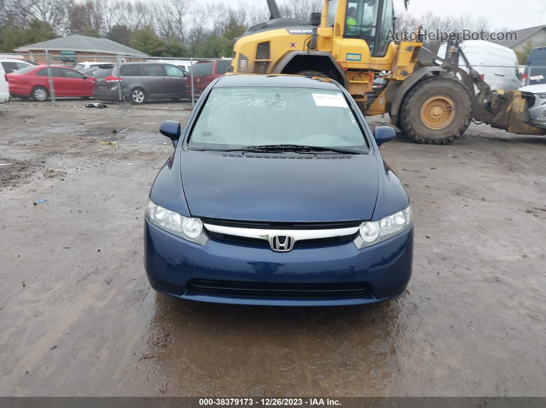 2008 Honda Civic Lx Blue vin: 1HGFA16558L113535