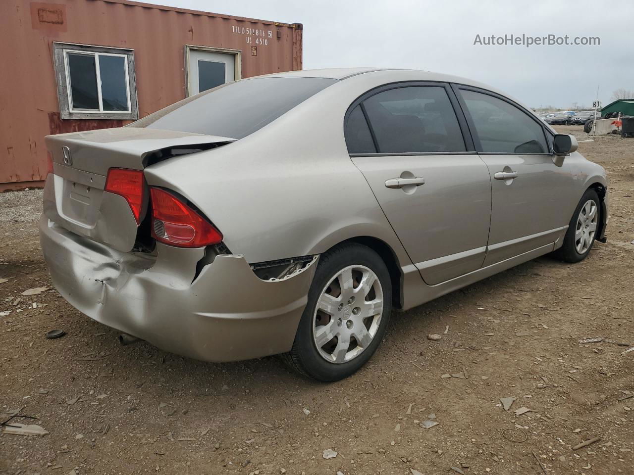 2006 Honda Civic Lx Beige vin: 1HGFA16566L033125