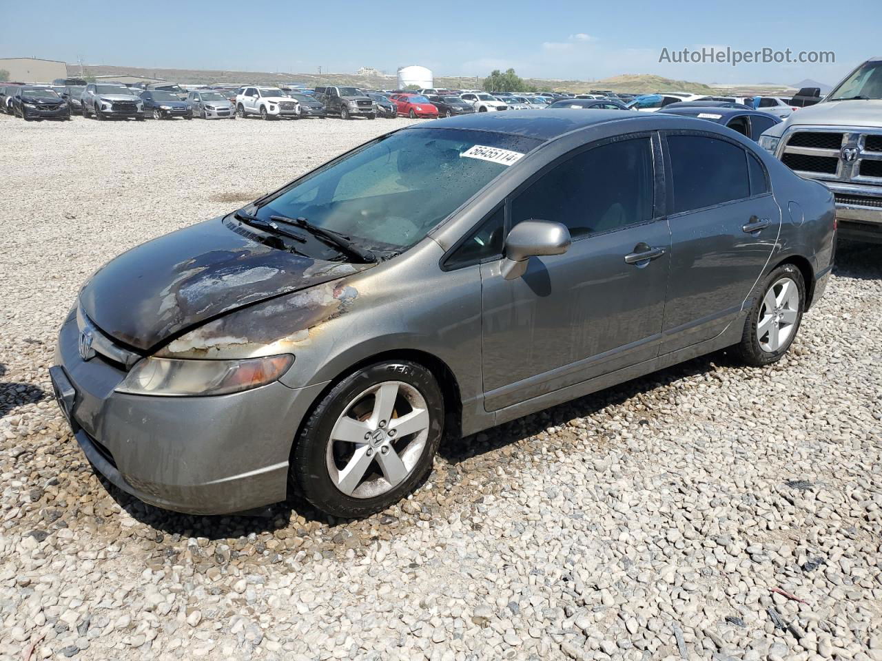 2008 Honda Civic Lx Gray vin: 1HGFA16568L002718