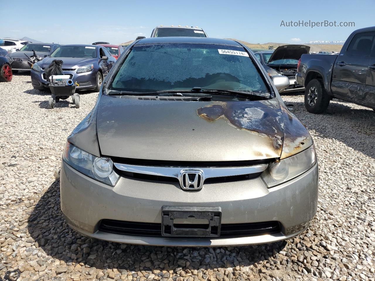 2008 Honda Civic Lx Gray vin: 1HGFA16568L002718