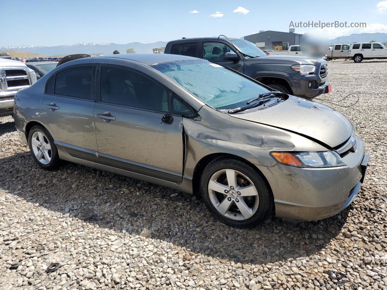 2008 Honda Civic Lx Gray vin: 1HGFA16568L002718