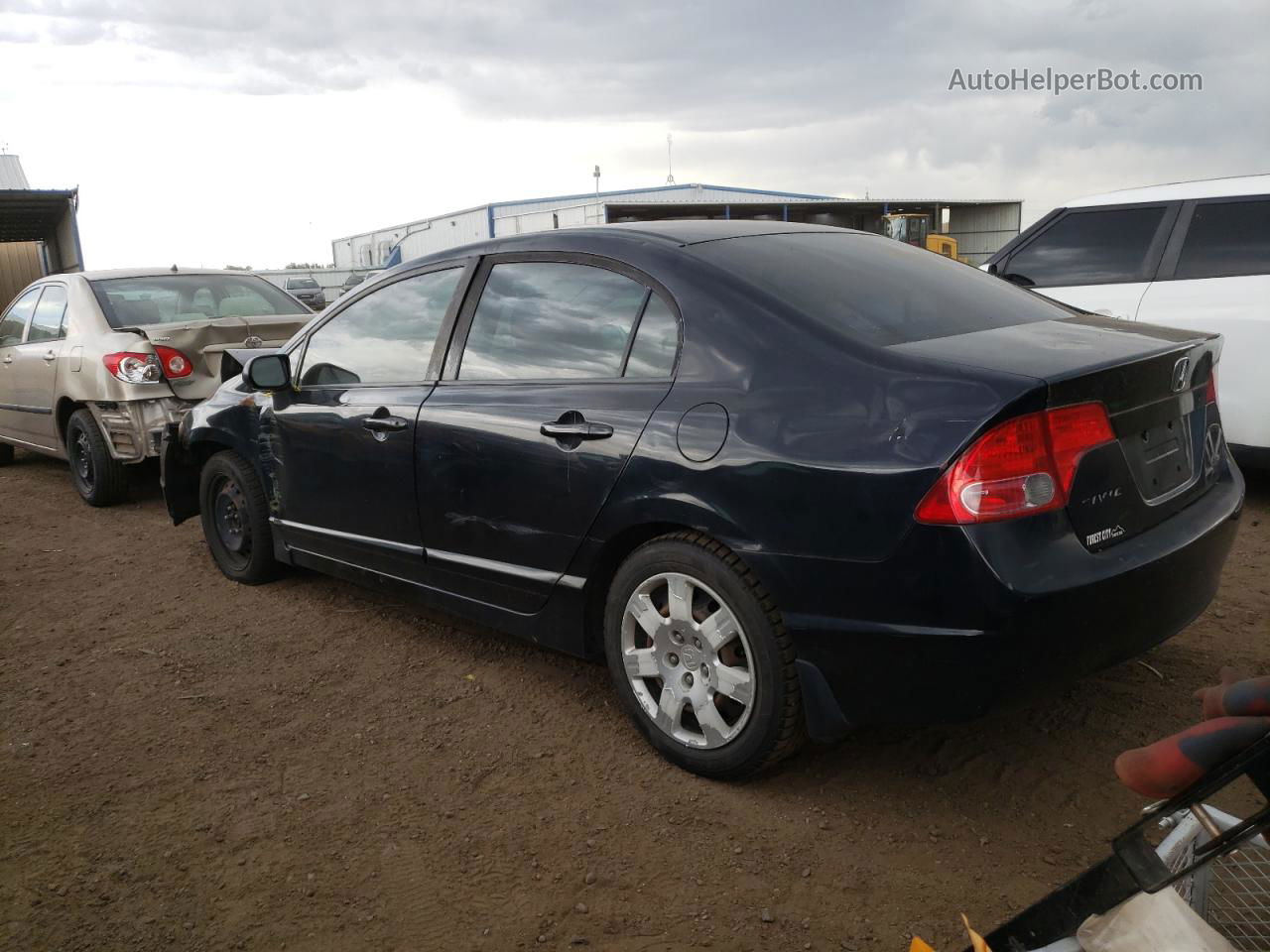 2008 Honda Civic Lx Black vin: 1HGFA16568L025254