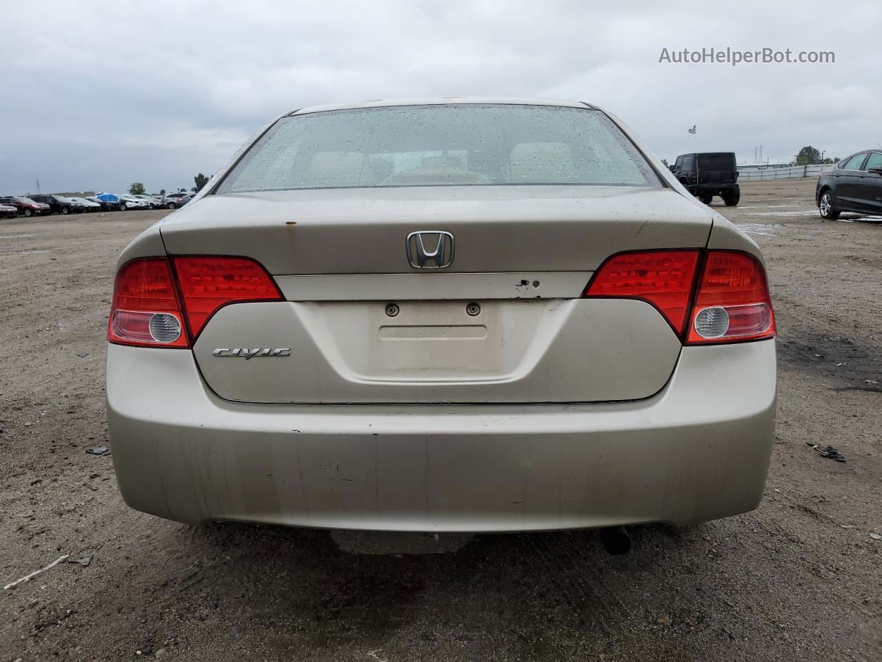 2008 Honda Civic Lx Cream vin: 1HGFA16568L063146