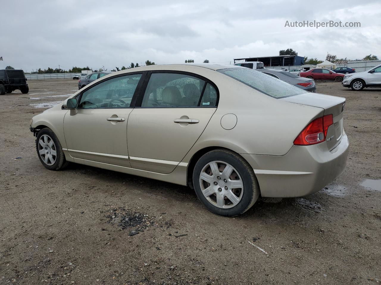 2008 Honda Civic Lx Cream vin: 1HGFA16568L063146