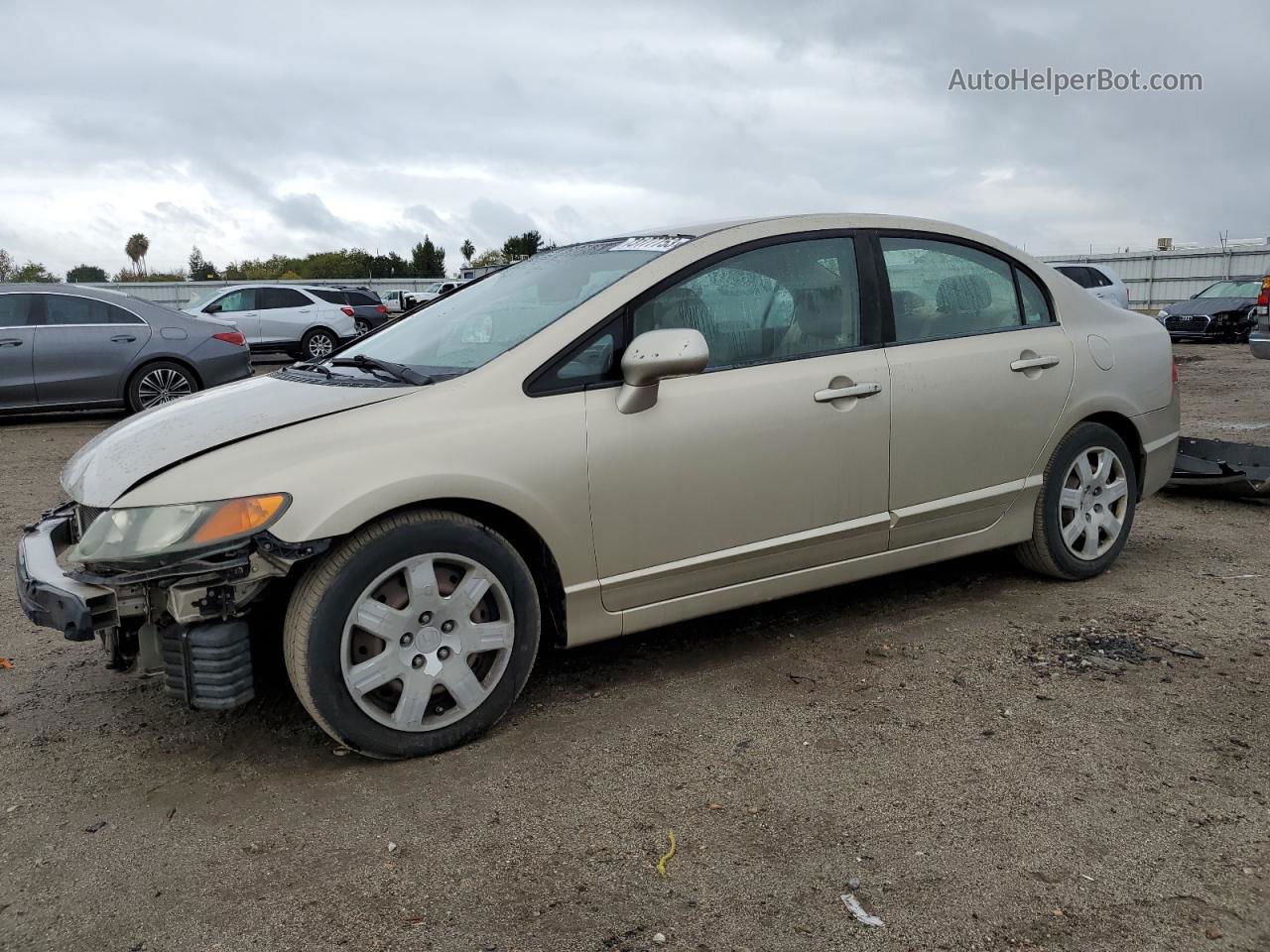 2008 Honda Civic Lx Кремовый vin: 1HGFA16568L063146