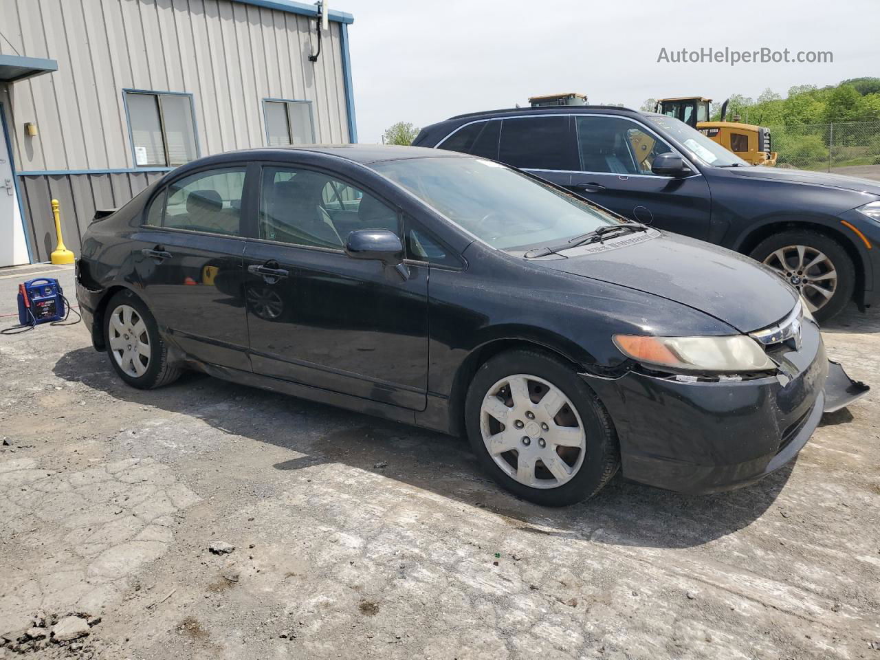 2008 Honda Civic Lx Black vin: 1HGFA16568L077256