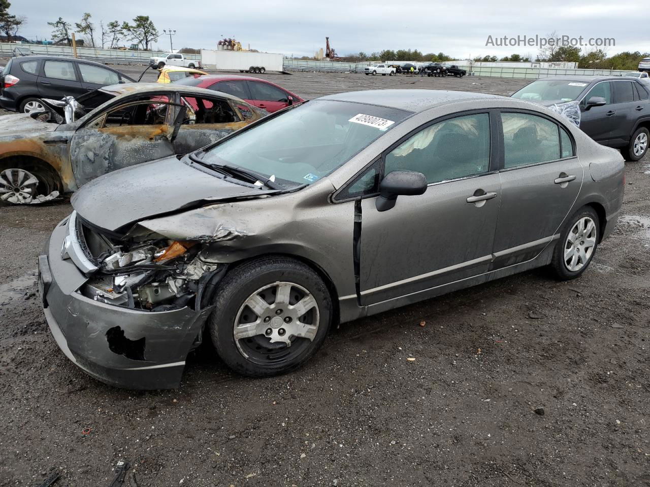 2006 Honda Civic Lx Gray vin: 1HGFA16576L117759