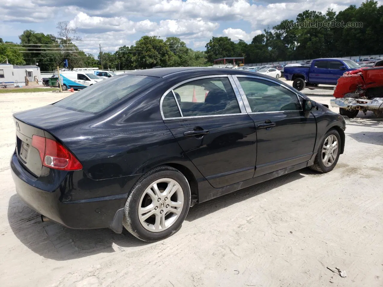 2008 Honda Civic Lx Black vin: 1HGFA16578L011248