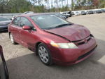 2008 Honda Civic Lx Burgundy vin: 1HGFA16578L039602