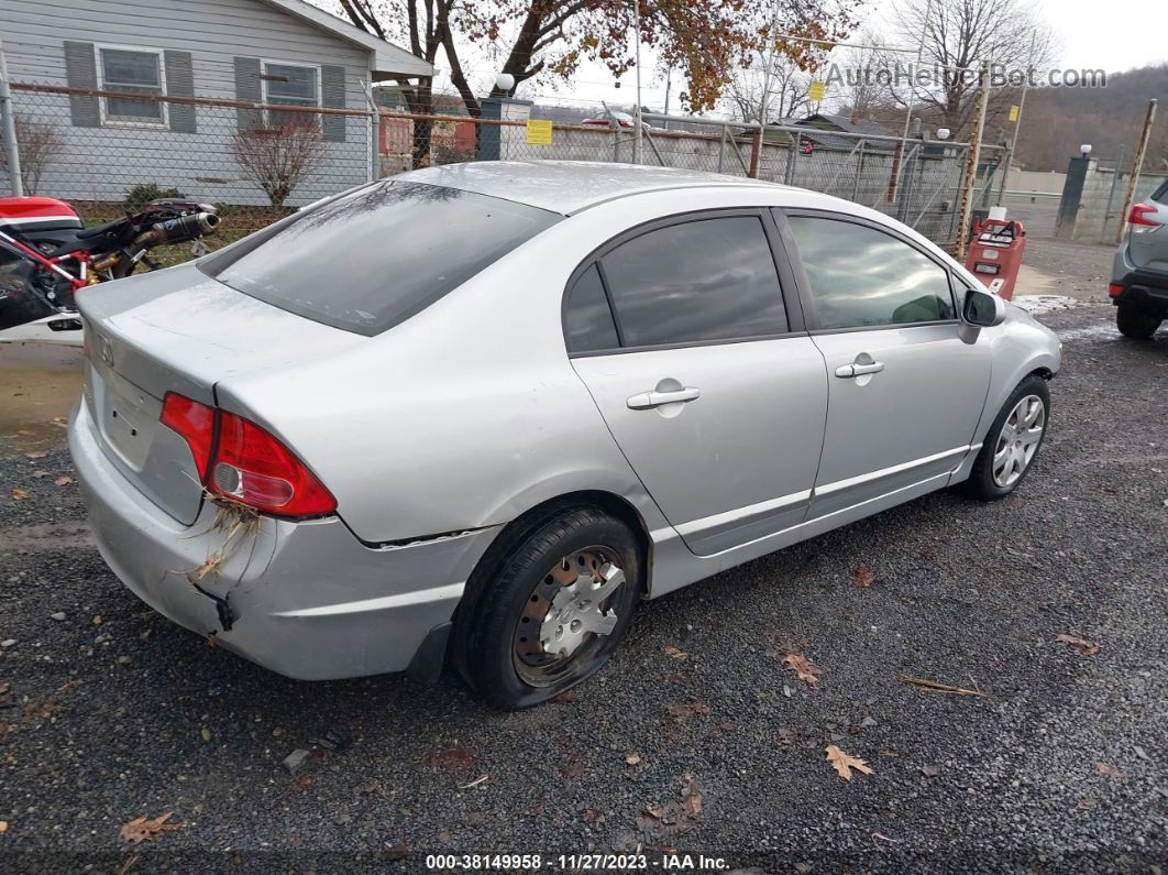 2008 Honda Civic Lx Silver vin: 1HGFA16578L044704