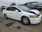 2008 Honda Civic Lx White vin: 1HGFA16578L053323