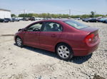 2008 Honda Civic Lx Red vin: 1HGFA16578L093160