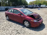 2008 Honda Civic Lx Red vin: 1HGFA16578L093160