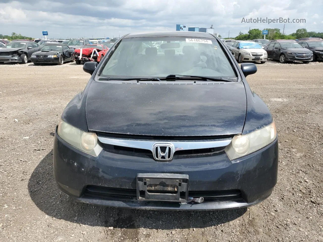 2008 Honda Civic Lx Черный vin: 1HGFA16578L102715