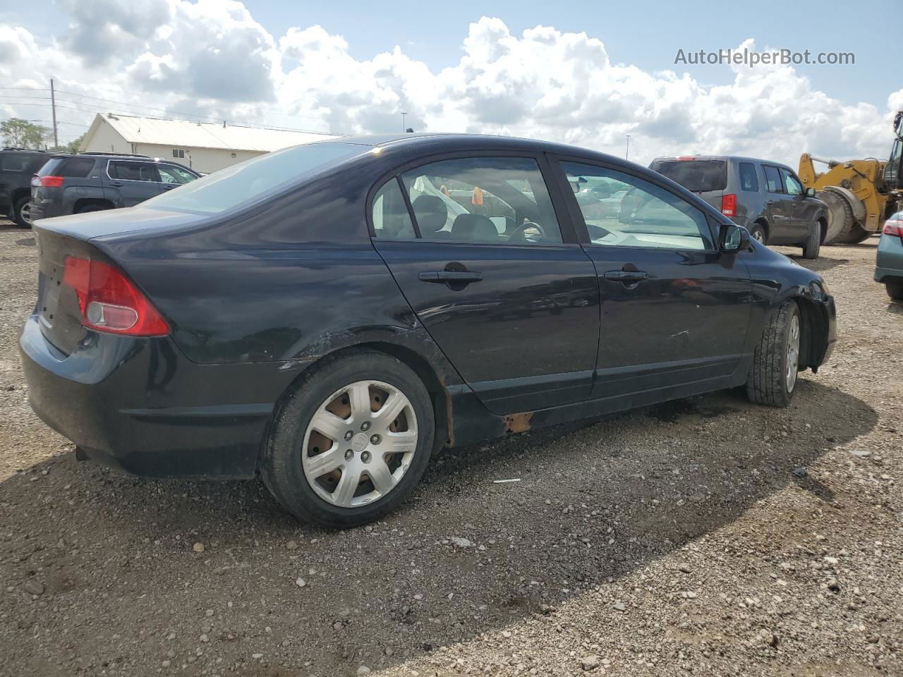 2008 Honda Civic Lx Black vin: 1HGFA16578L102715