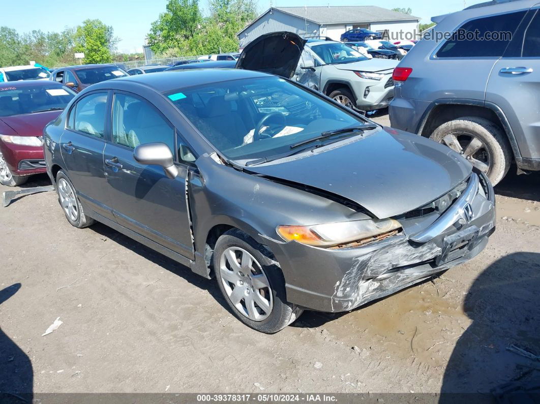 2008 Honda Civic Lx Серый vin: 1HGFA16578L111799