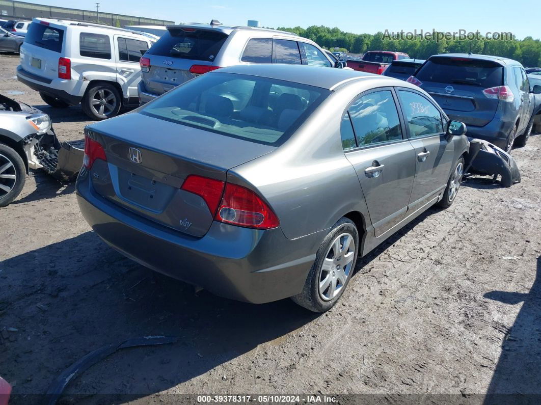 2008 Honda Civic Lx Gray vin: 1HGFA16578L111799