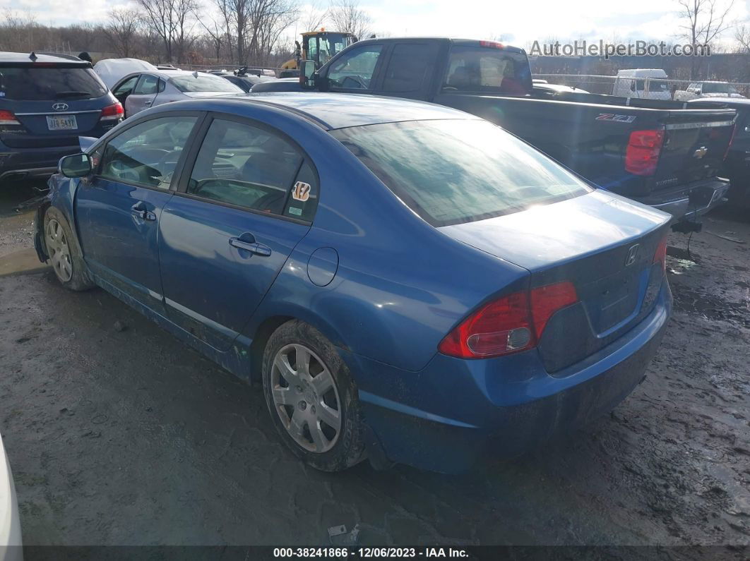 2006 Honda Civic Lx Blue vin: 1HGFA16586L071987