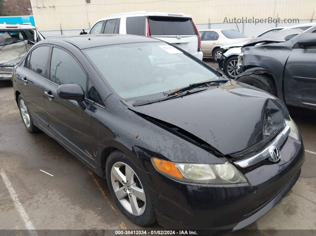 2008 Honda Civic Lx Black vin: 1HGFA16588L000226