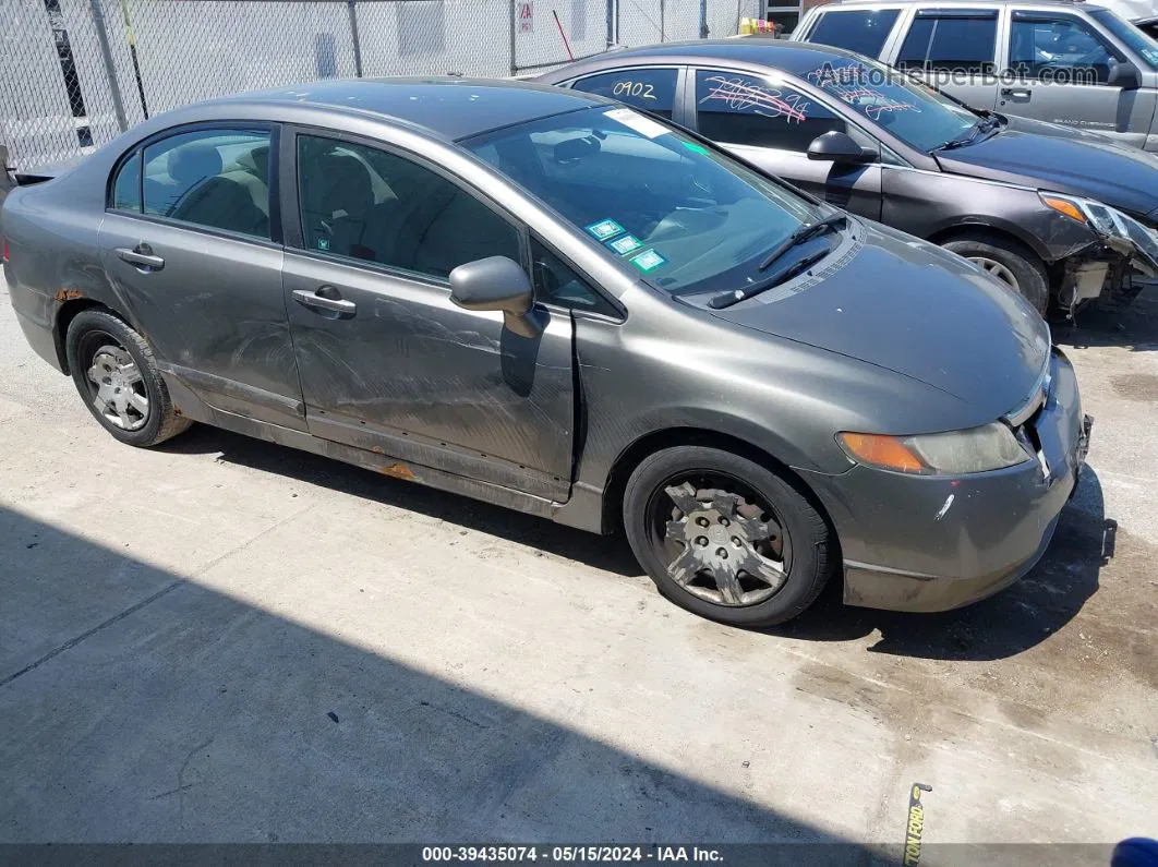 2008 Honda Civic Lx Gray vin: 1HGFA16588L014417