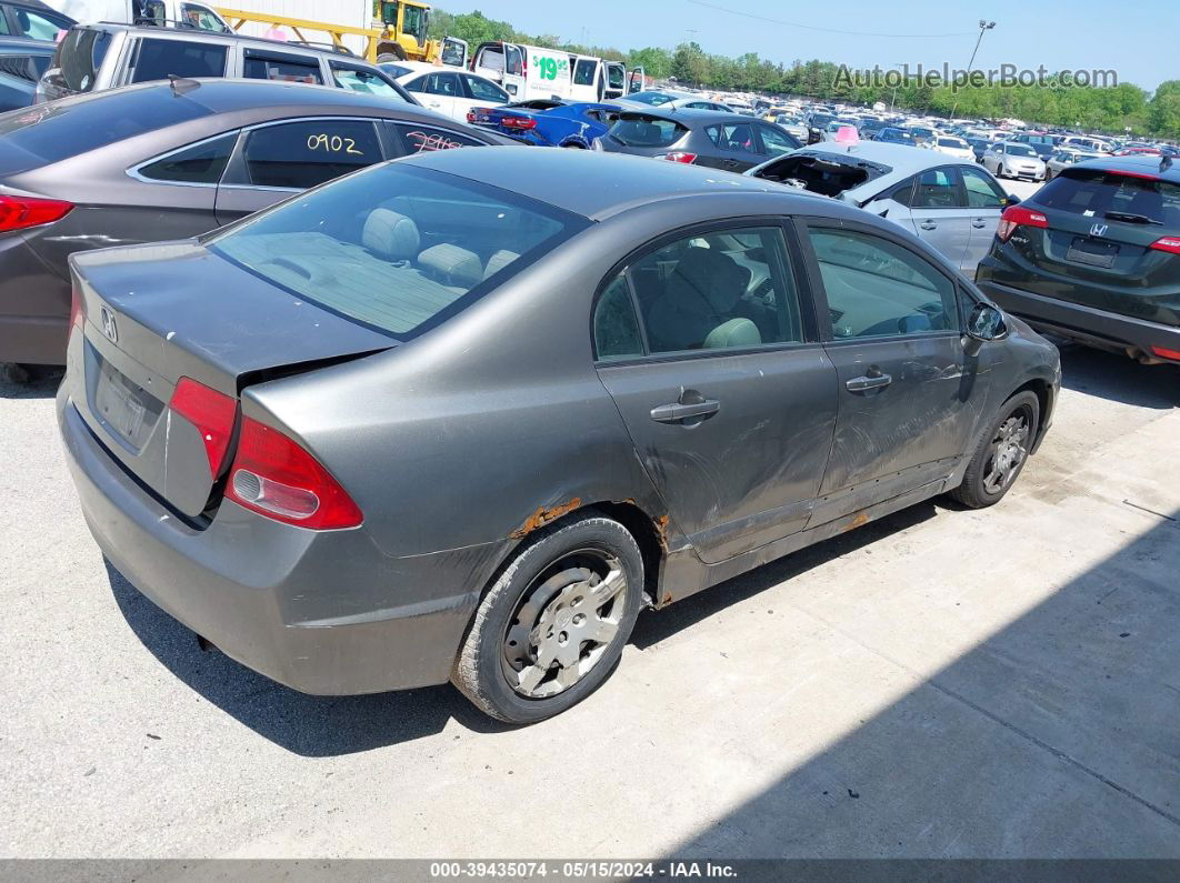 2008 Honda Civic Lx Gray vin: 1HGFA16588L014417