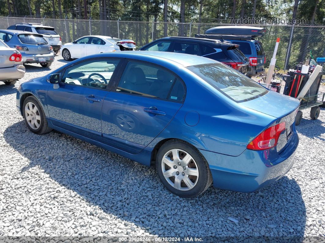 2008 Honda Civic Lx Blue vin: 1HGFA16588L039785