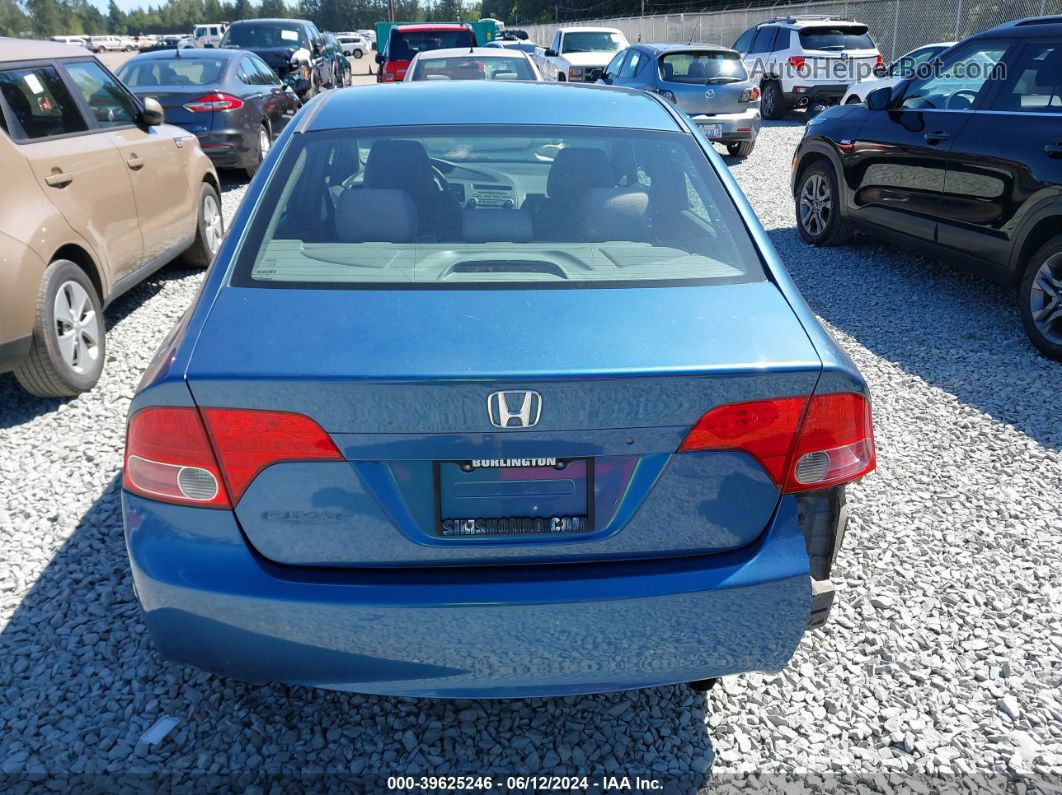 2008 Honda Civic Lx Blue vin: 1HGFA16588L039785