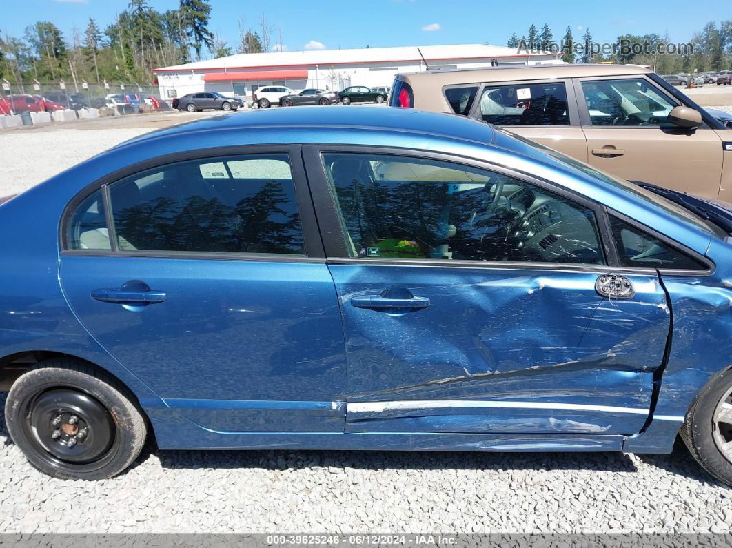 2008 Honda Civic Lx Blue vin: 1HGFA16588L039785