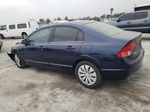 2008 Honda Civic Lx Blue vin: 1HGFA16588L076786