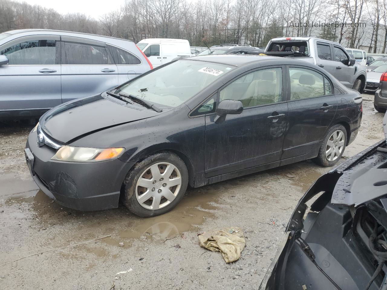 2006 Honda Civic Lx Черный vin: 1HGFA16596L002712