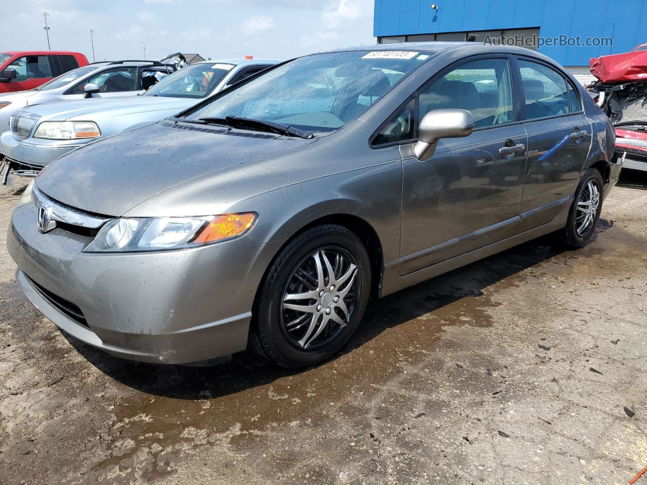 2006 Honda Civic Lx Gray vin: 1HGFA16596L050730