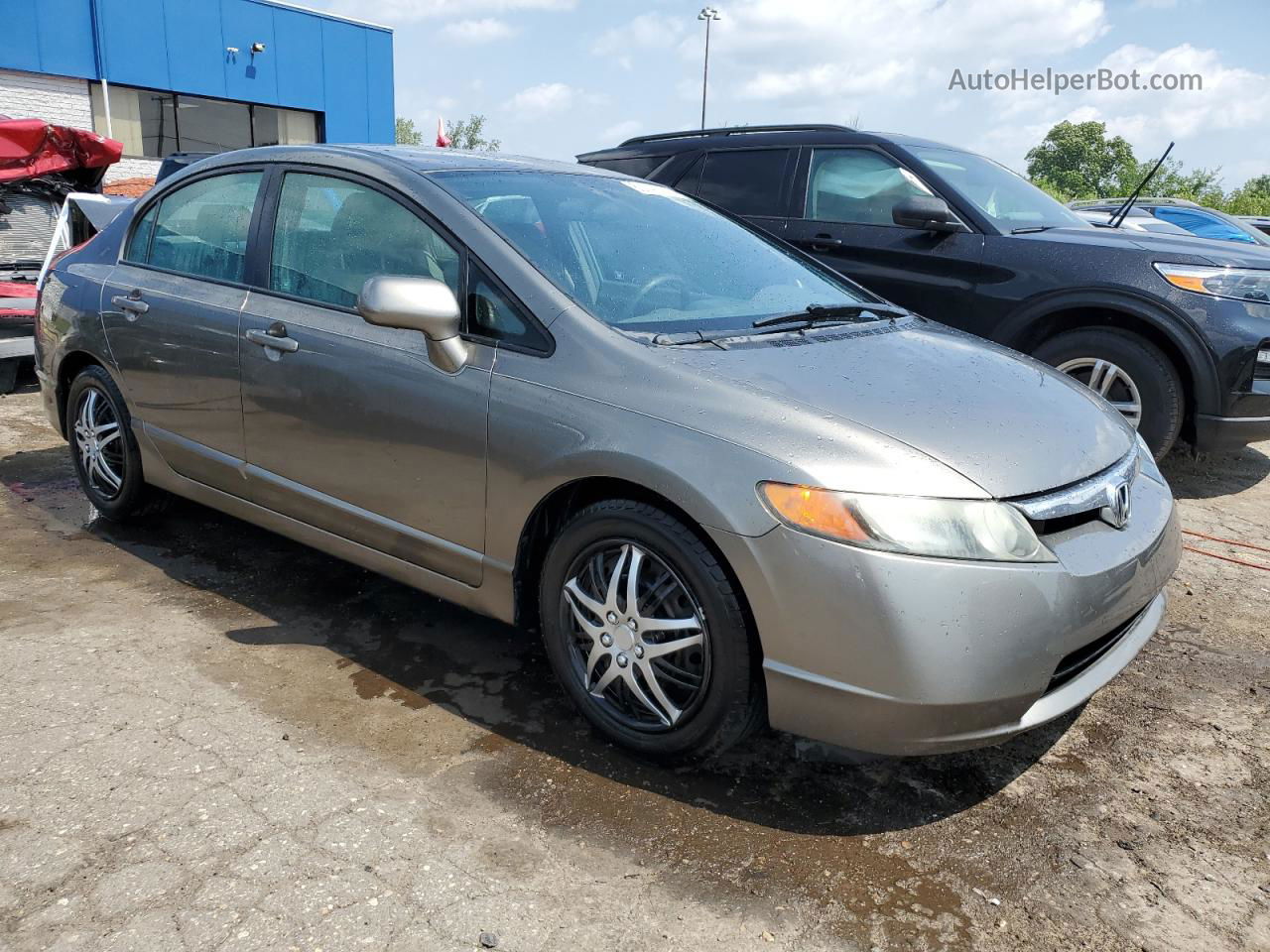 2006 Honda Civic Lx Gray vin: 1HGFA16596L050730