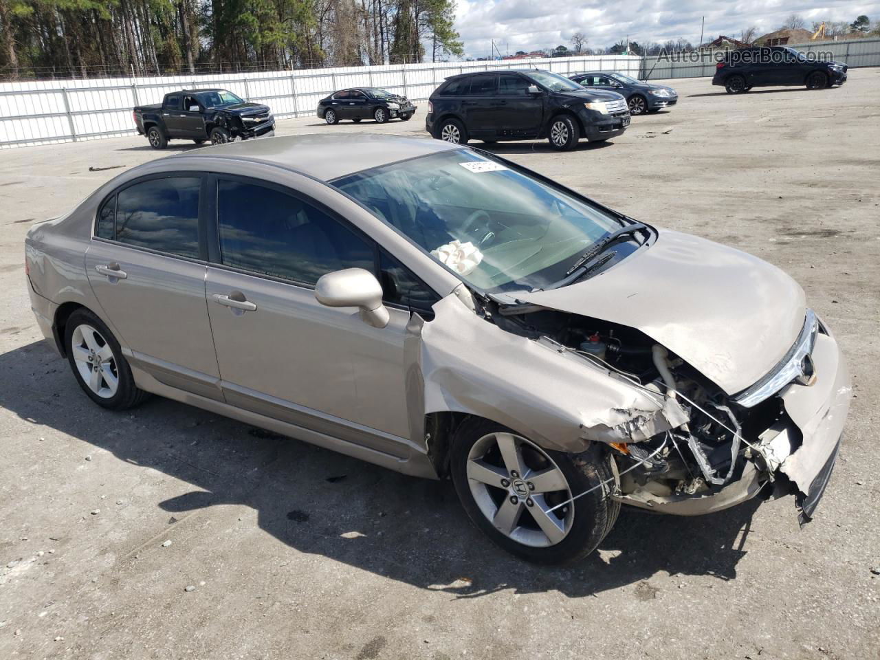 2006 Honda Civic Lx Серый vin: 1HGFA16596L130285