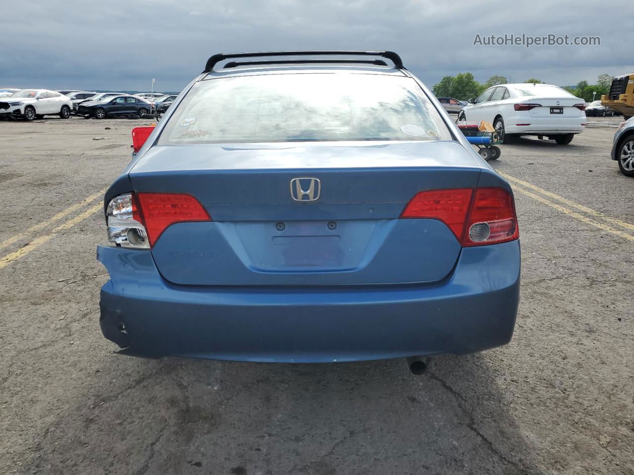 2008 Honda Civic Lx Blue vin: 1HGFA16598L008397