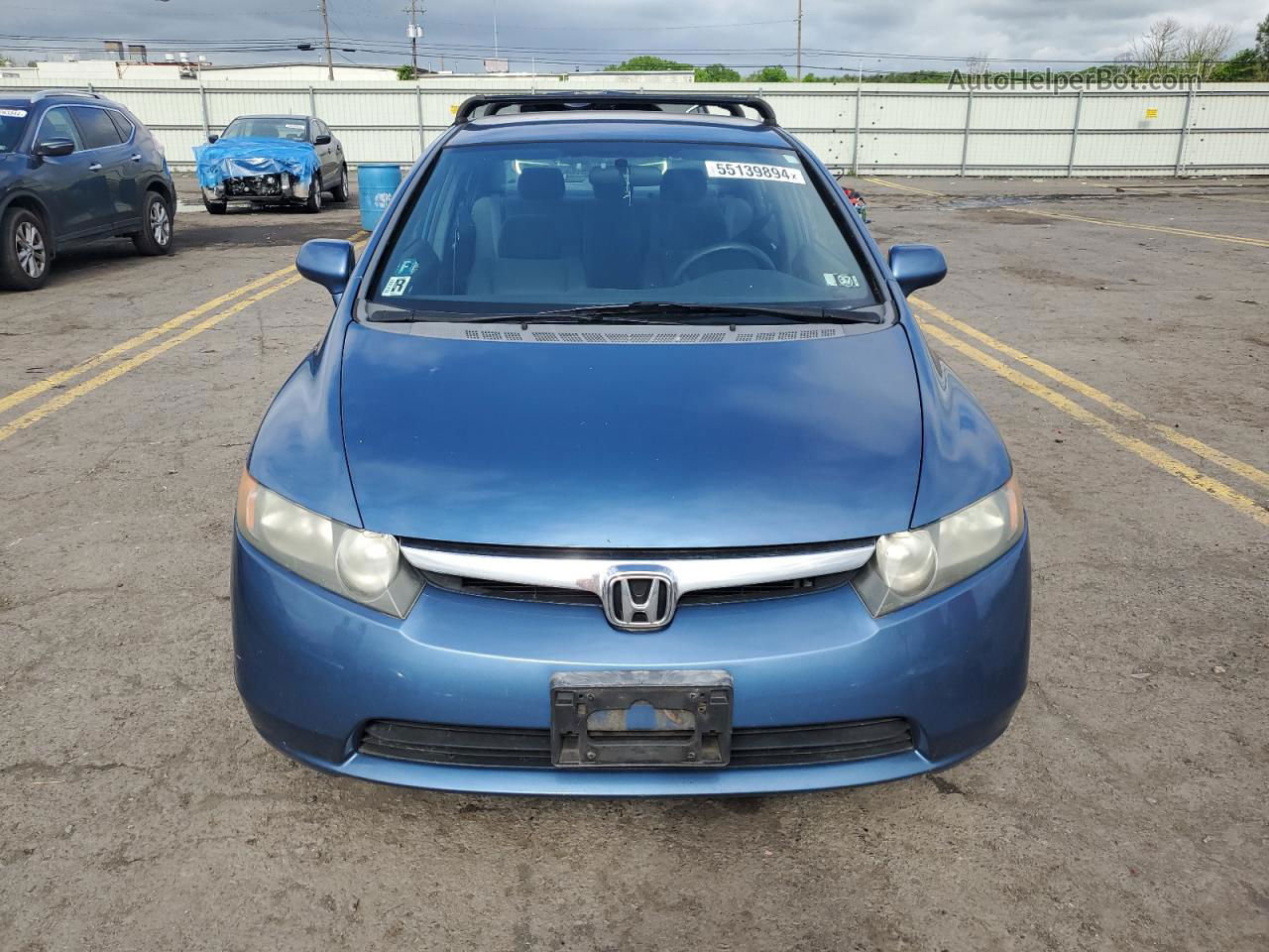 2008 Honda Civic Lx Blue vin: 1HGFA16598L008397