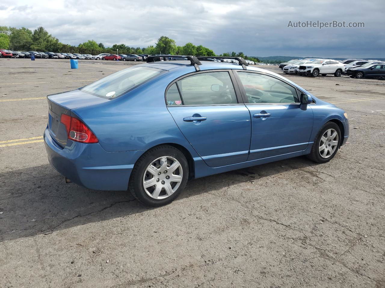 2008 Honda Civic Lx Blue vin: 1HGFA16598L008397