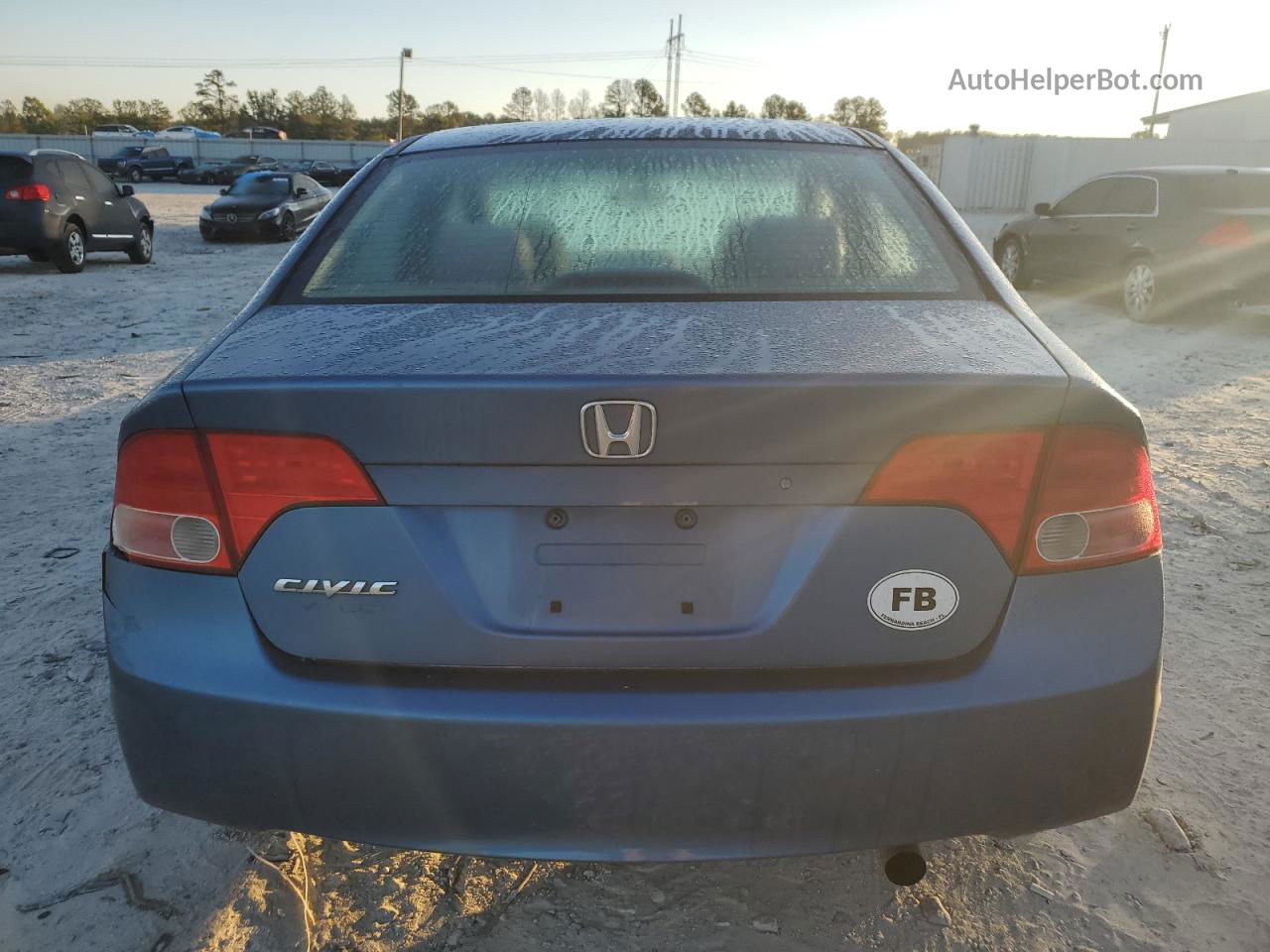 2008 Honda Civic Lx Blue vin: 1HGFA16598L018153