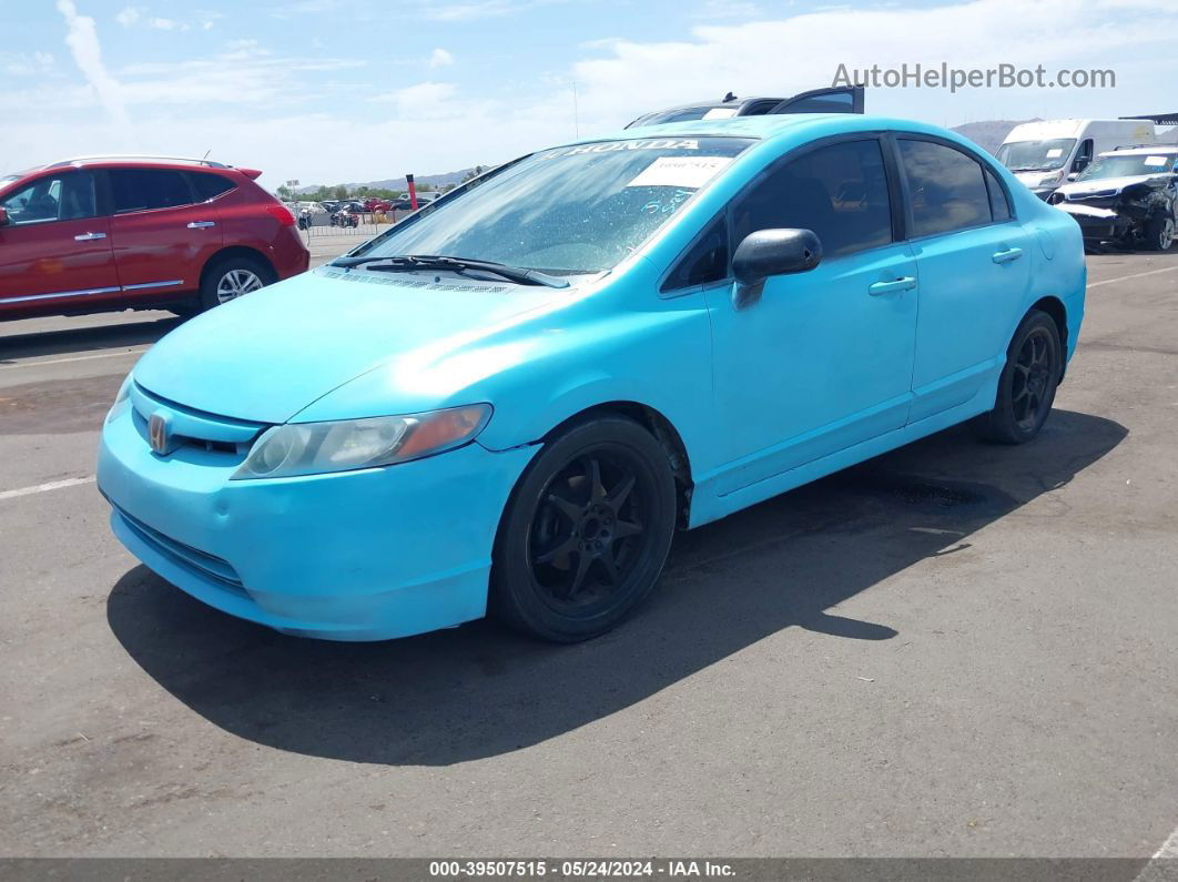 2008 Honda Civic Lx Light Blue vin: 1HGFA16598L033896