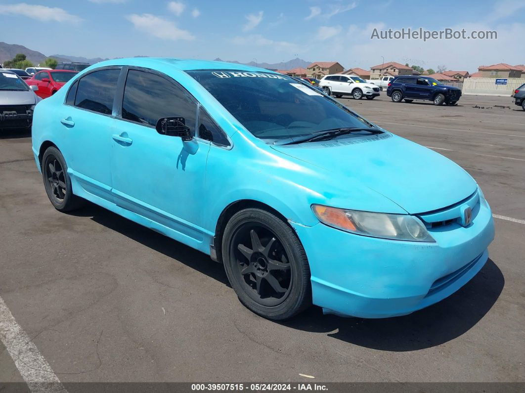 2008 Honda Civic Lx Light Blue vin: 1HGFA16598L033896