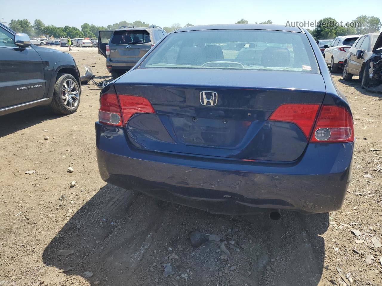 2008 Honda Civic Lx Blue vin: 1HGFA16598L085562