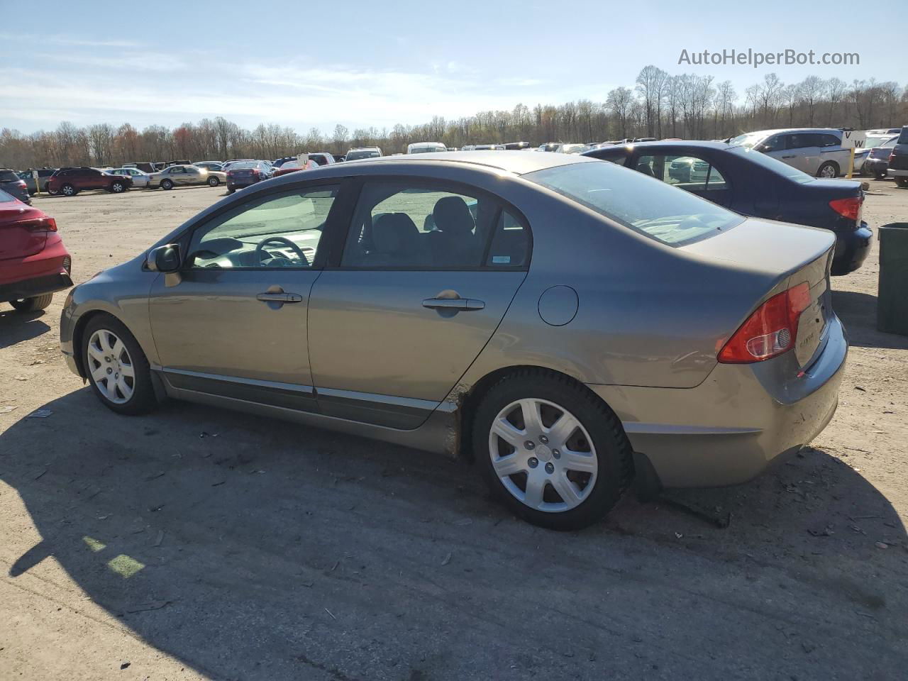 2008 Honda Civic Lx Серый vin: 1HGFA16598L098568