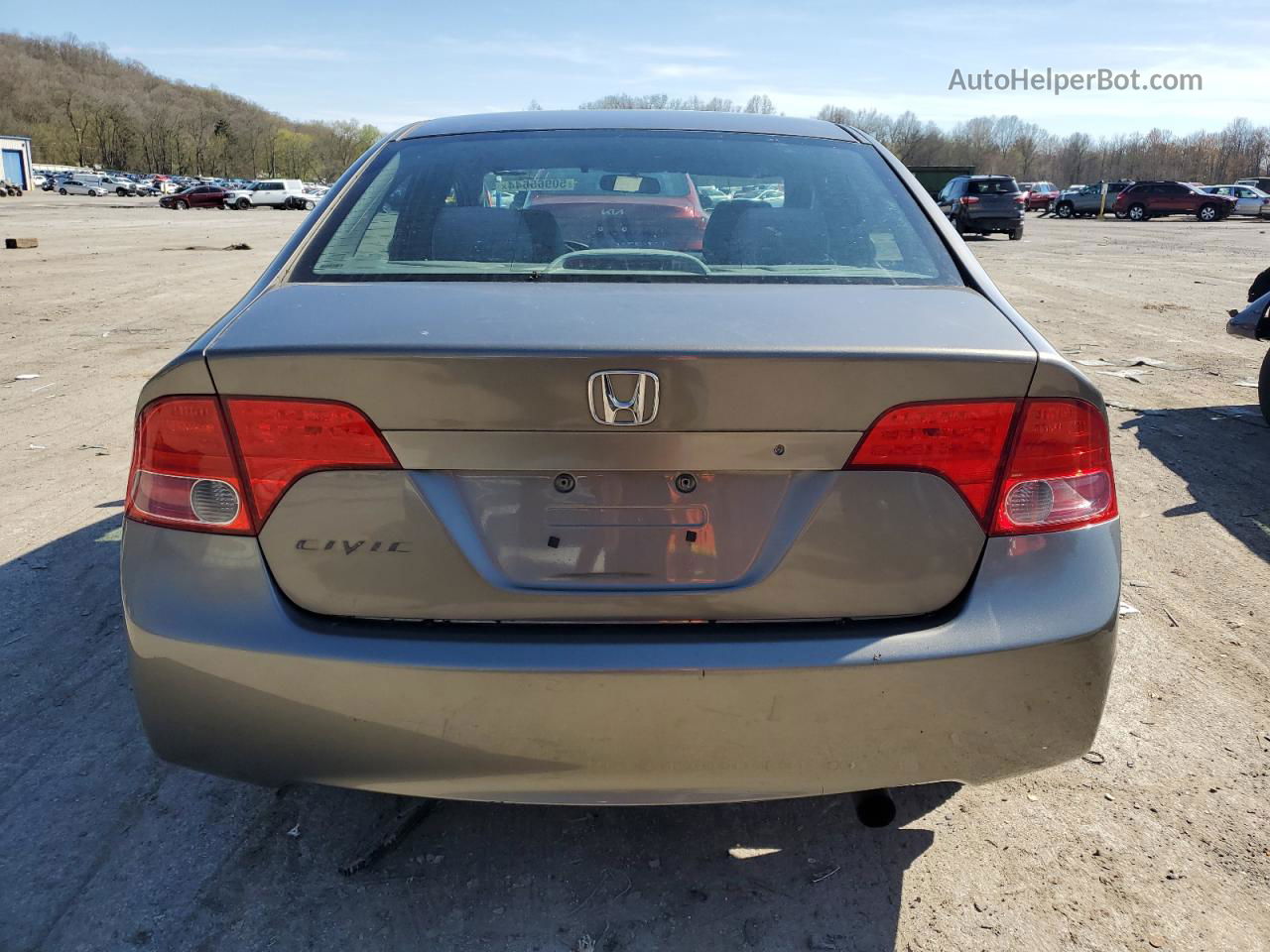 2008 Honda Civic Lx Gray vin: 1HGFA16598L098568